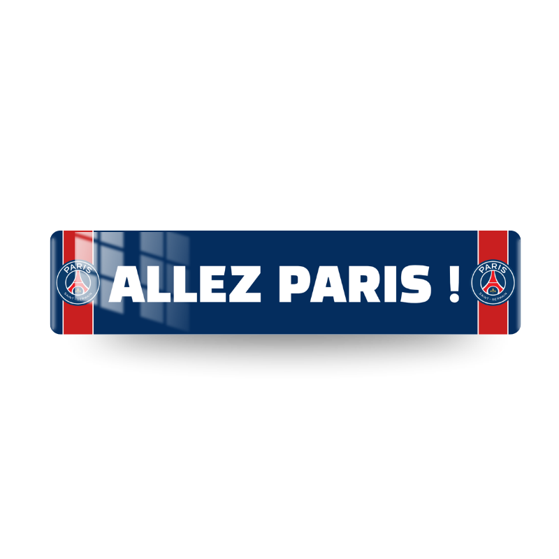 Plaque Personnalisée PSG 003 - Football – 520×110 – décorative