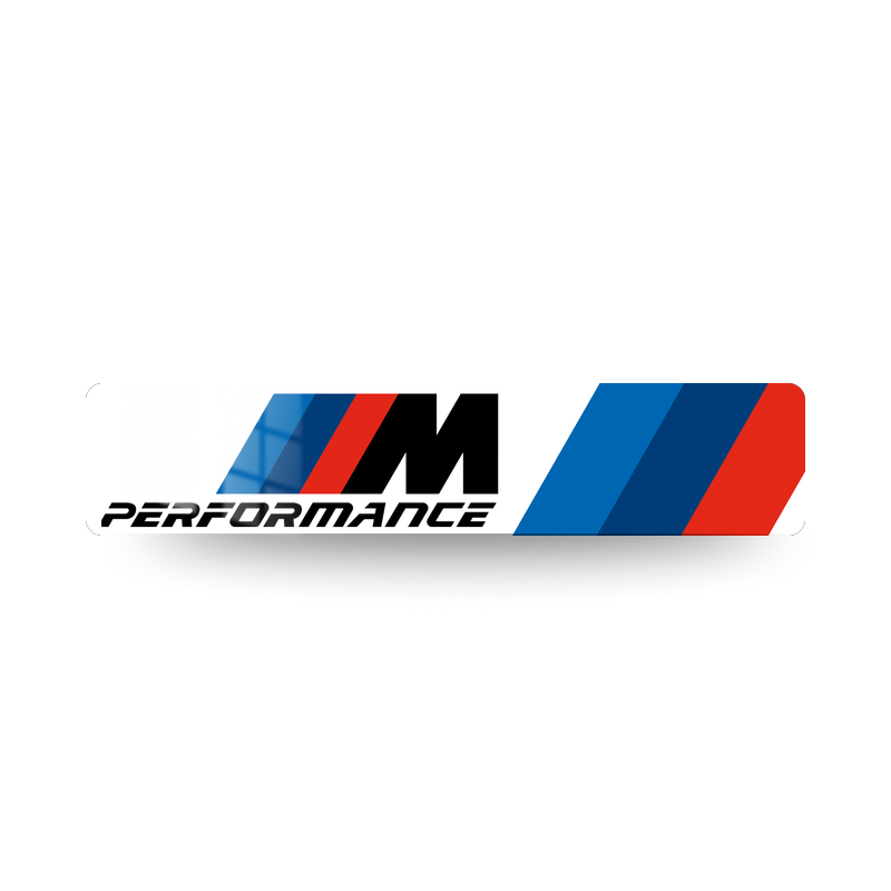 Plaque immatriculation BMW logo M2 BMW Performance x2 - fond blanc