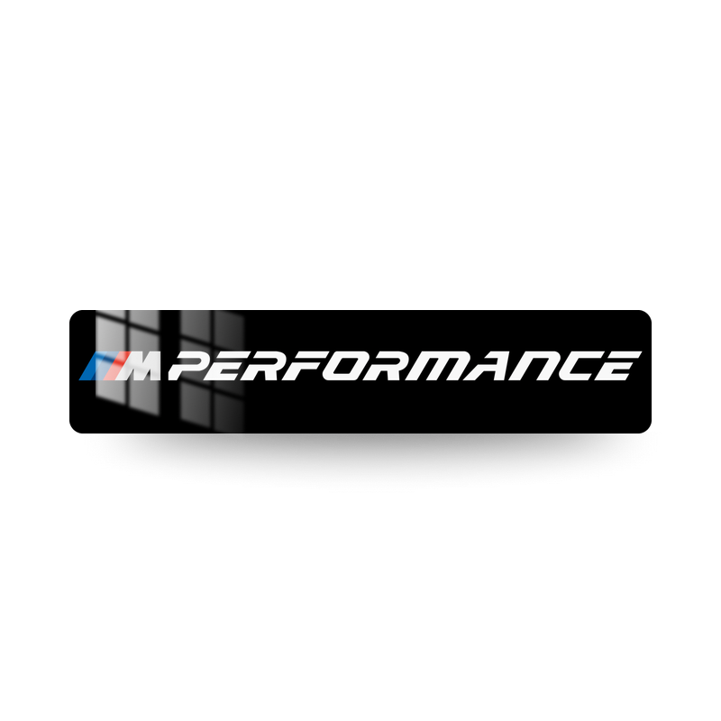 Plaque immatriculation BMW logo M2 BMW Performance - fond noir