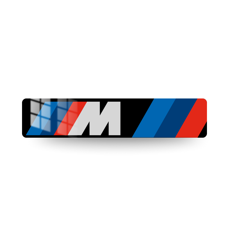 Plaque immatriculation BMW logo M2 BMW Performance x2 - fond noir