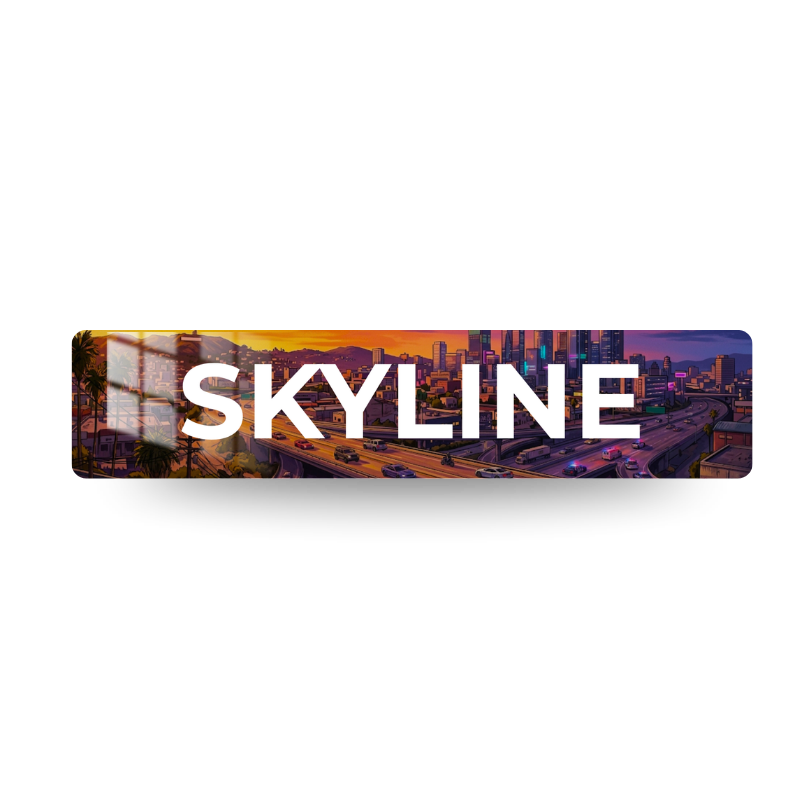 Plaque Personnalisée GAMING GTA Skyline