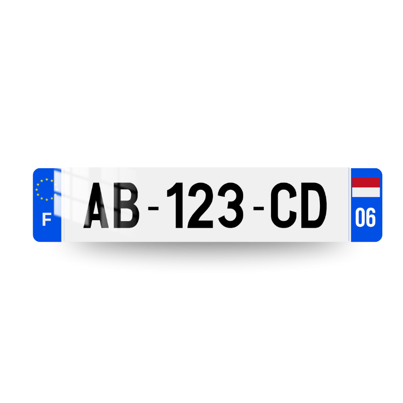 Plaque Immatriculation Monaco (MC)