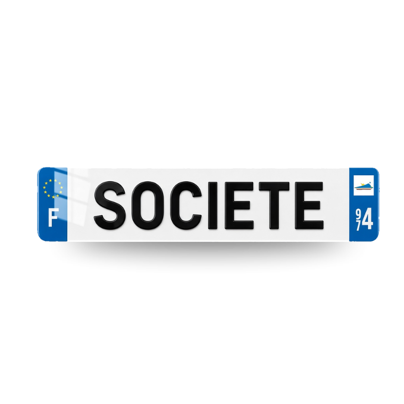 Plaque Personnalisée 4D Texte Libre