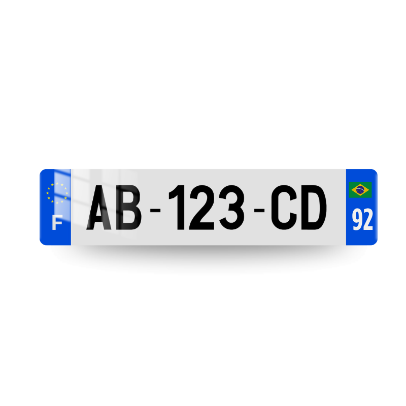 Plaque Immatriculation Brésil (BR)