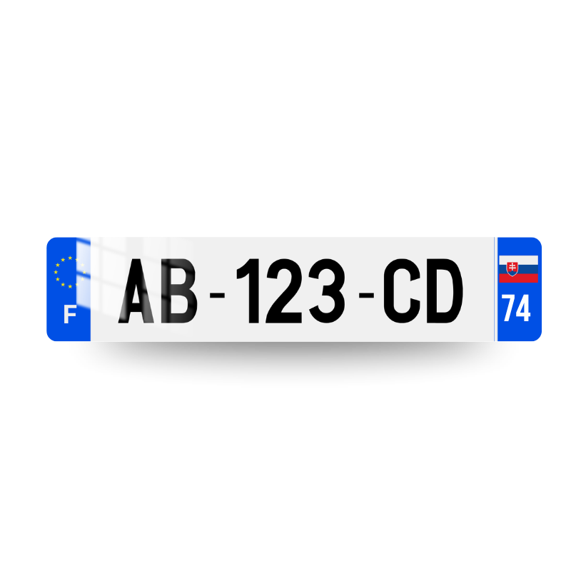 Plaque Immatriculation Slovaquie (SK)