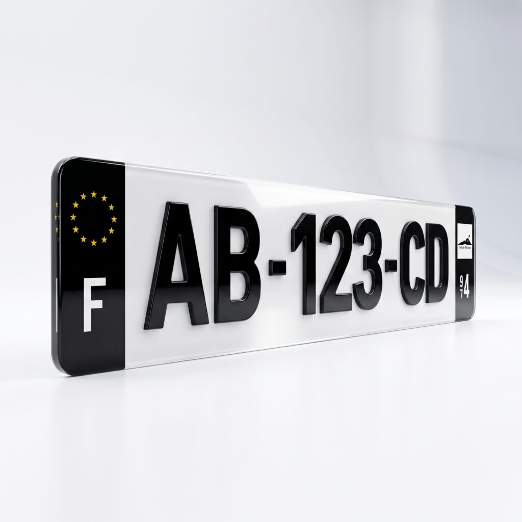 Plaque immatriculation personnalisée - Plaques24