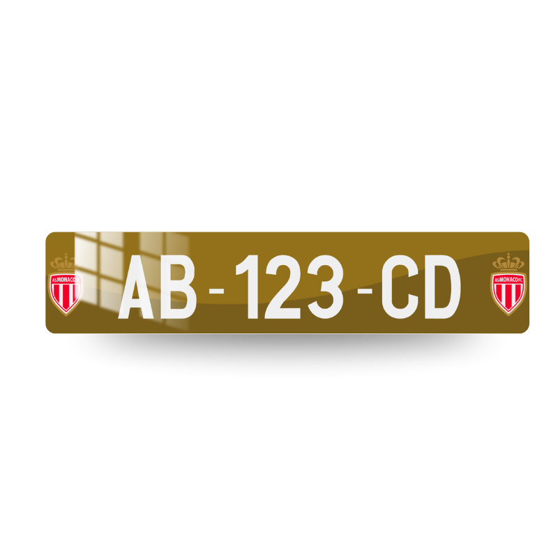 Plaque Personnalisée AS Monaco 002 - Football – 520×110 – décorative