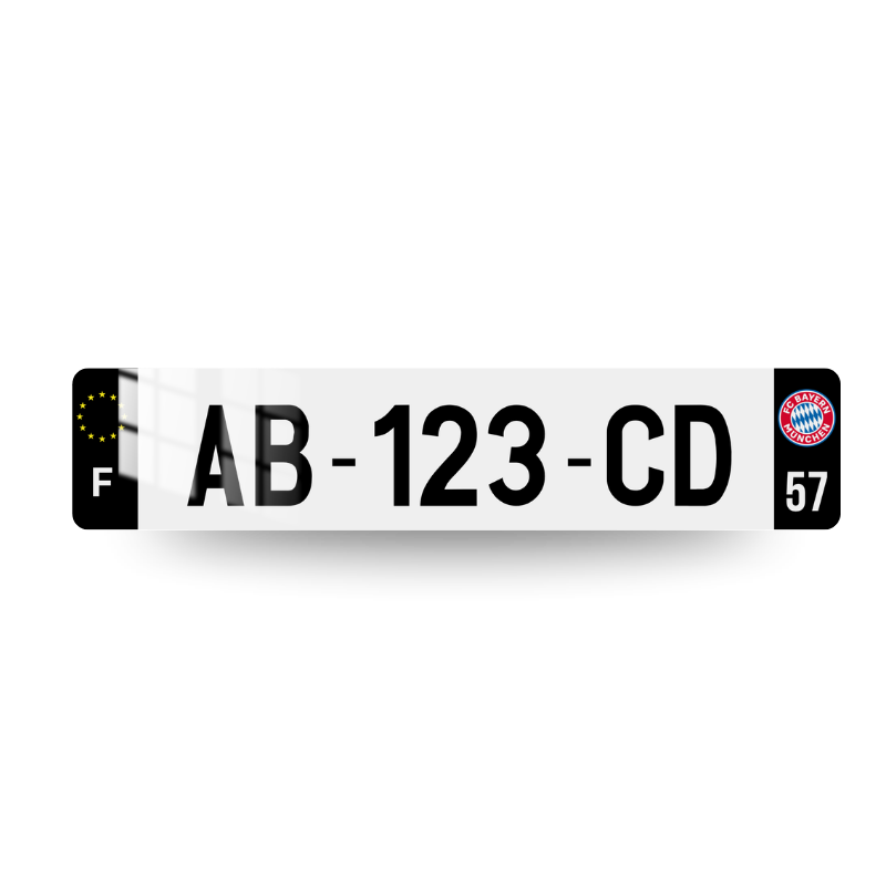 Plaque Personnalisée Bayern 002 - Football – 520×110 – décorative