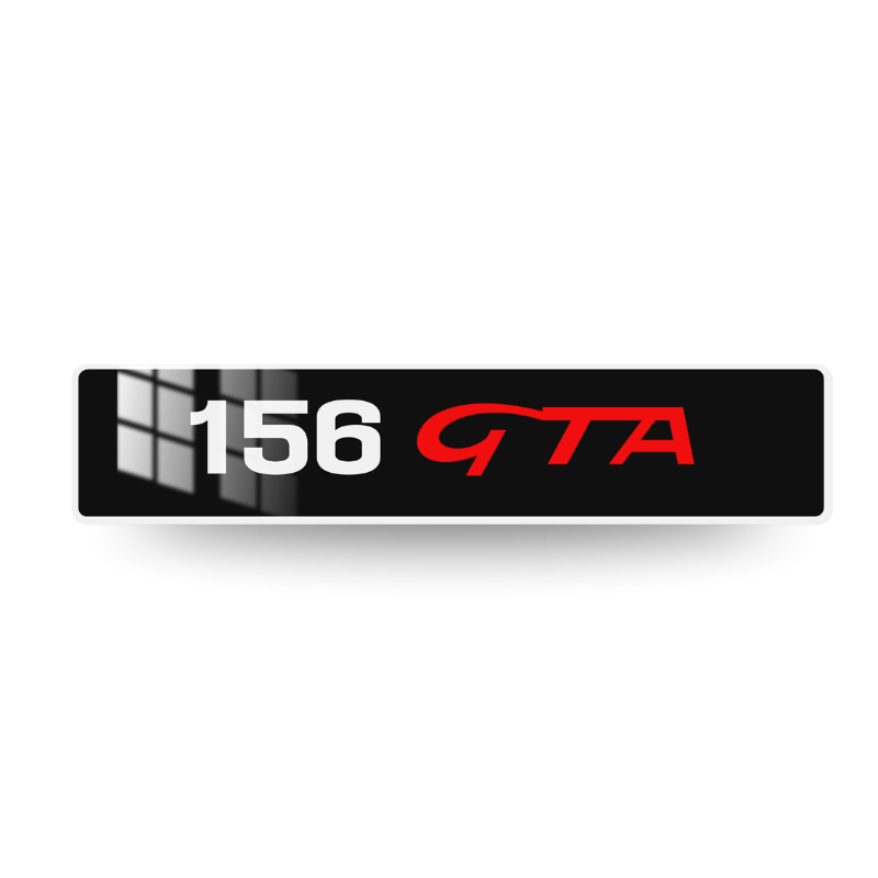 PLAQUE MARQUE AUTO - PLAQUE ALFA ROMEO 156 GTA