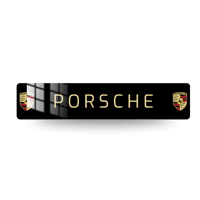 PLAQUE MARQUE AUTO - PLAQUE PORSCHE 002