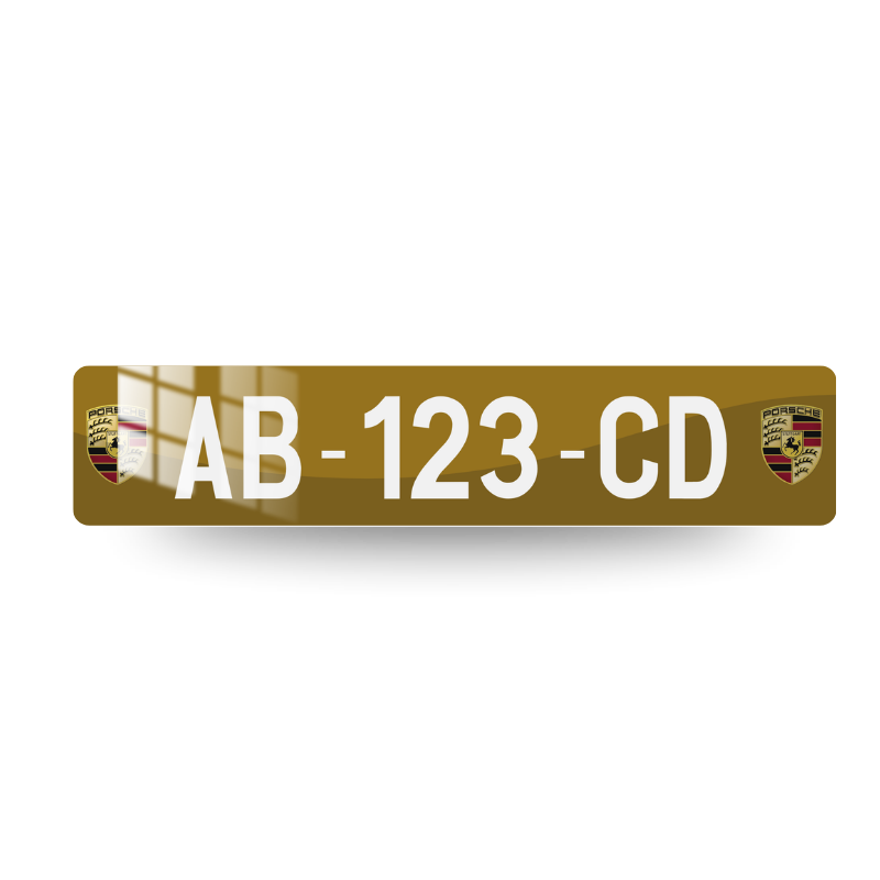 PLAQUE MARQUE AUTO - PORSCHE 005