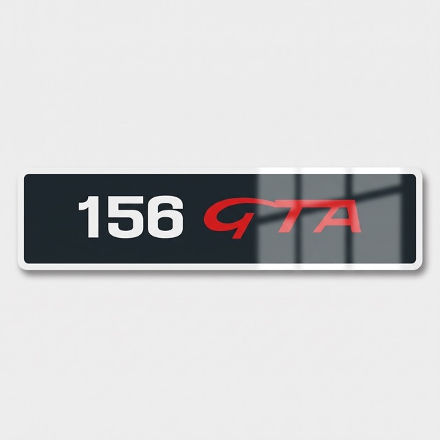 Plaque Immatriculation Format VOITURE 156 GTA ALFA ROMEO