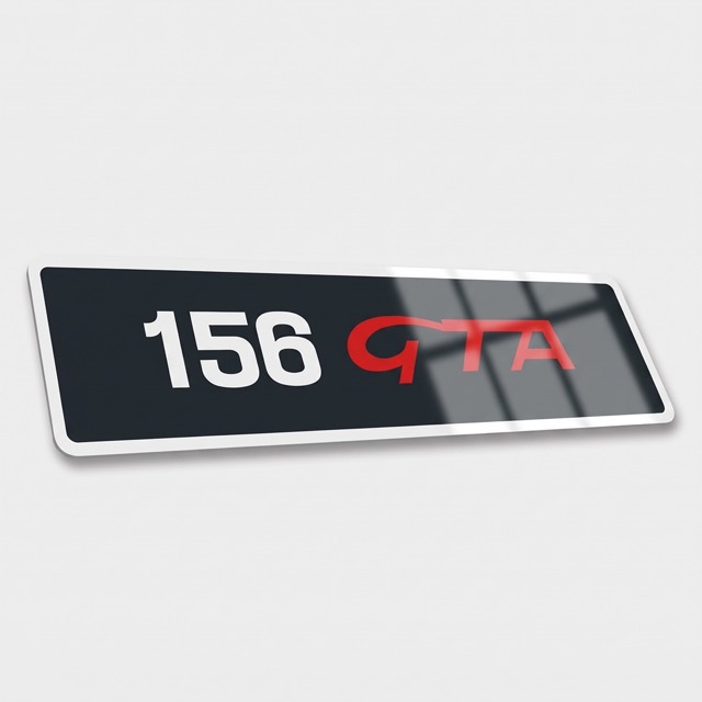 Plaque Immatriculation Format VOITURE 156 GTA ALFA ROMEO